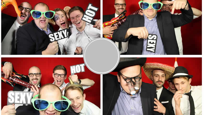 Photo booth print at a party