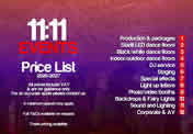 11:11 Price list